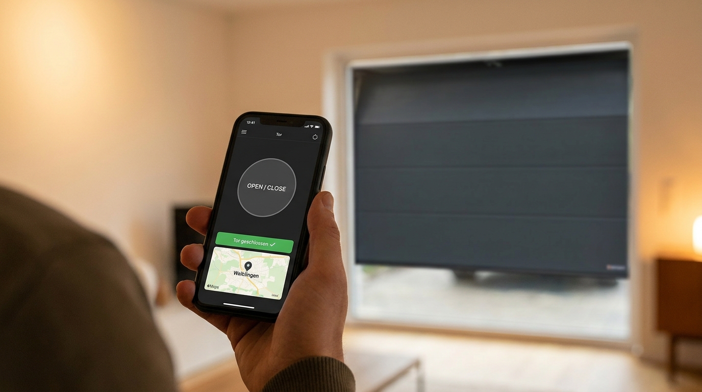 Smartphone App-Steuerung Garagentor